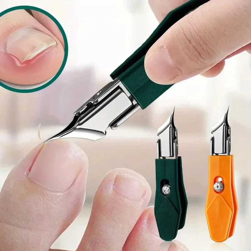 25 °   Schrägkantiger Nagelknipser mit Breiter Öffnung aus Edelstahl, Professionelles Werkzeug für Eingewachsene Zehennägel, Adlerschnabel-Form, Schräge Zehennagel-Trimmer