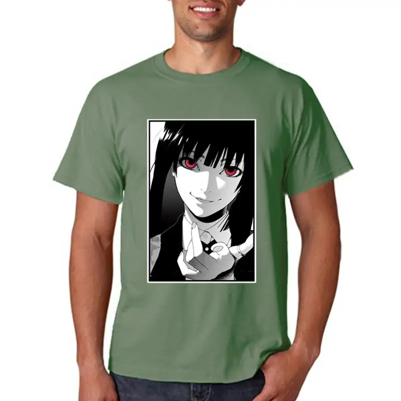 Kakegurui Anime Print Woman T Shirt Summer Harajuku O-neck Tee Shirts Street Manga Streetwear Lovely Kawaii Woman's T-shirts