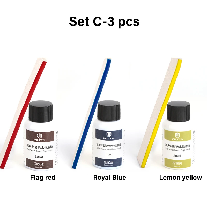 WUTA 30 ml professionelle Lederrandfarbe, Ölfarbe, Randverband, Farbmäntel, Leder-Finish, Zubehör, DIY-Handwerk, Leder-Schuhkanten