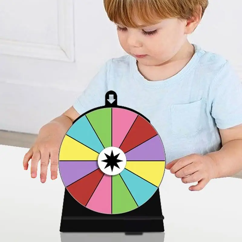 Wheel Of Fortune Wheel Spinner 3pcs Wheel Spinner Wheel For Prizes With Stand Easy Assembly 12 Slot Acrylic Editable Spin The