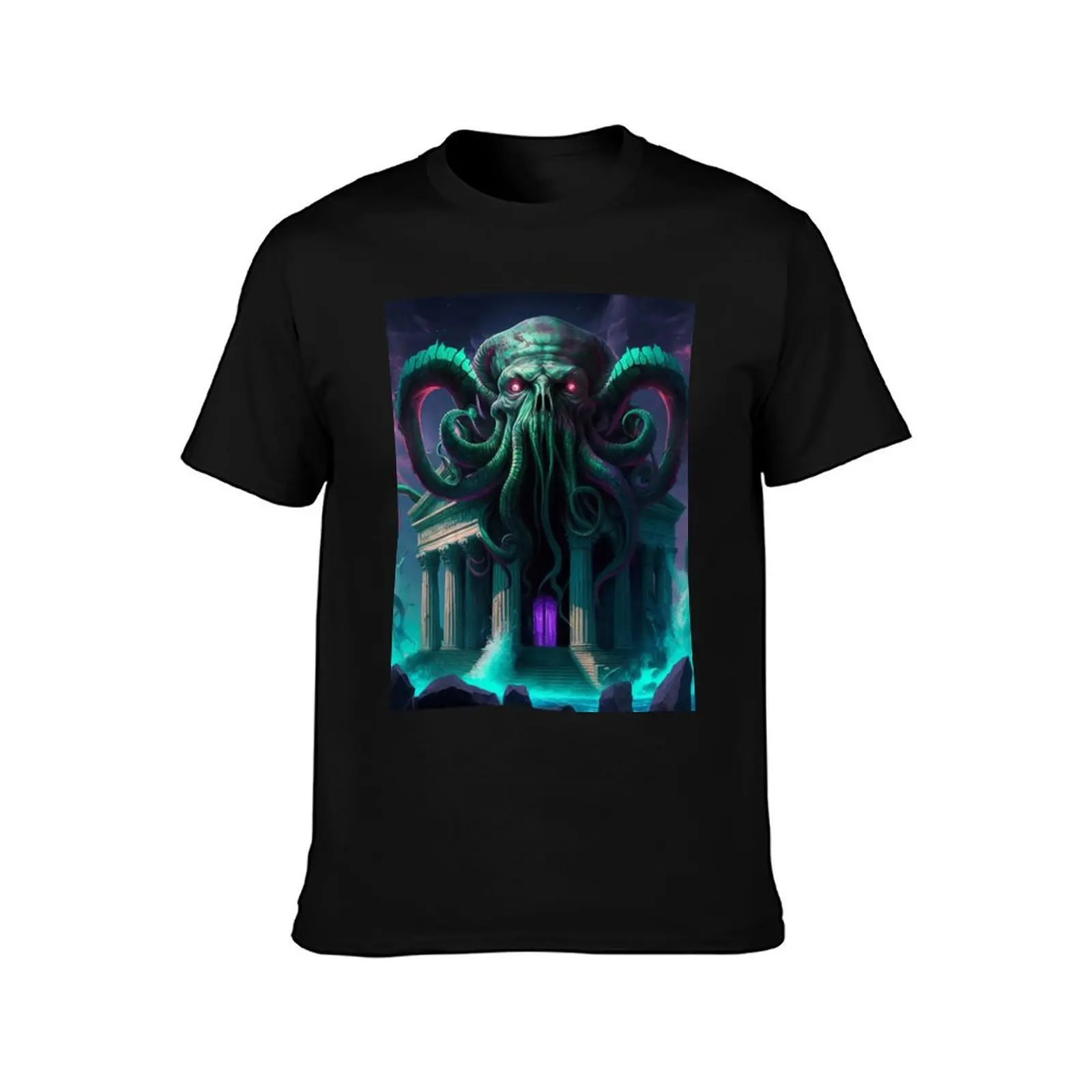 Mythical Deep Water Creature. T-Shirt Running Performance Short Sleeve Tee T-Shirt