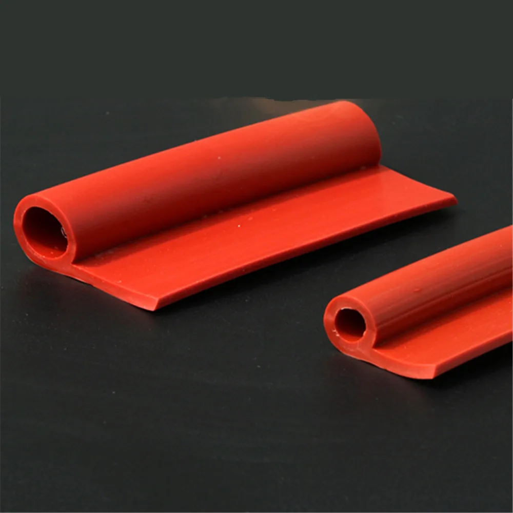 High Temperature Oven Steam Door Window Rubber Weatherstrip Parts P-type Oven Door P Shape Silicone Sealing Strip