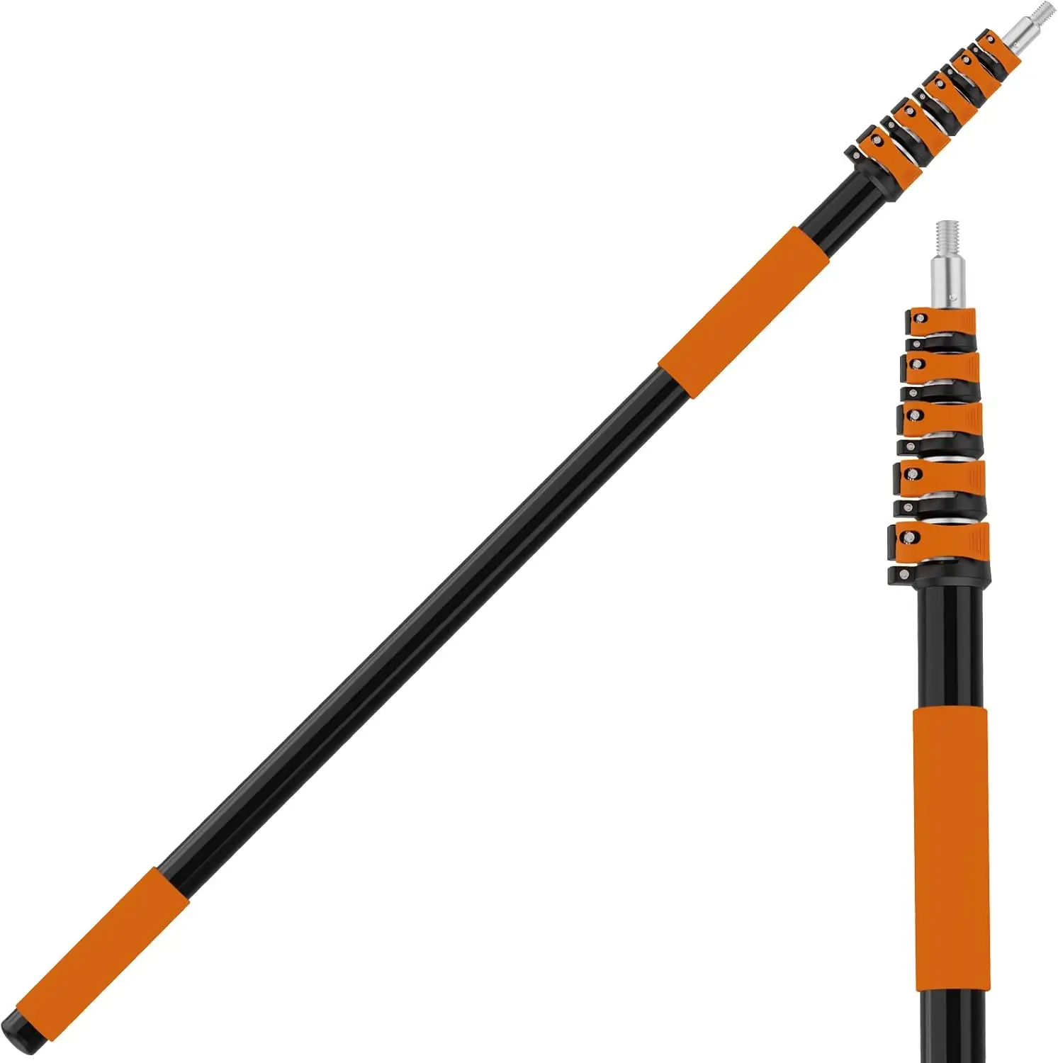 

Телескопическая штанга 30 футов, удлинитель 5-24 фута с легким фиксатором, портативная алюминиевая палка для очистки окон и удаления пыли