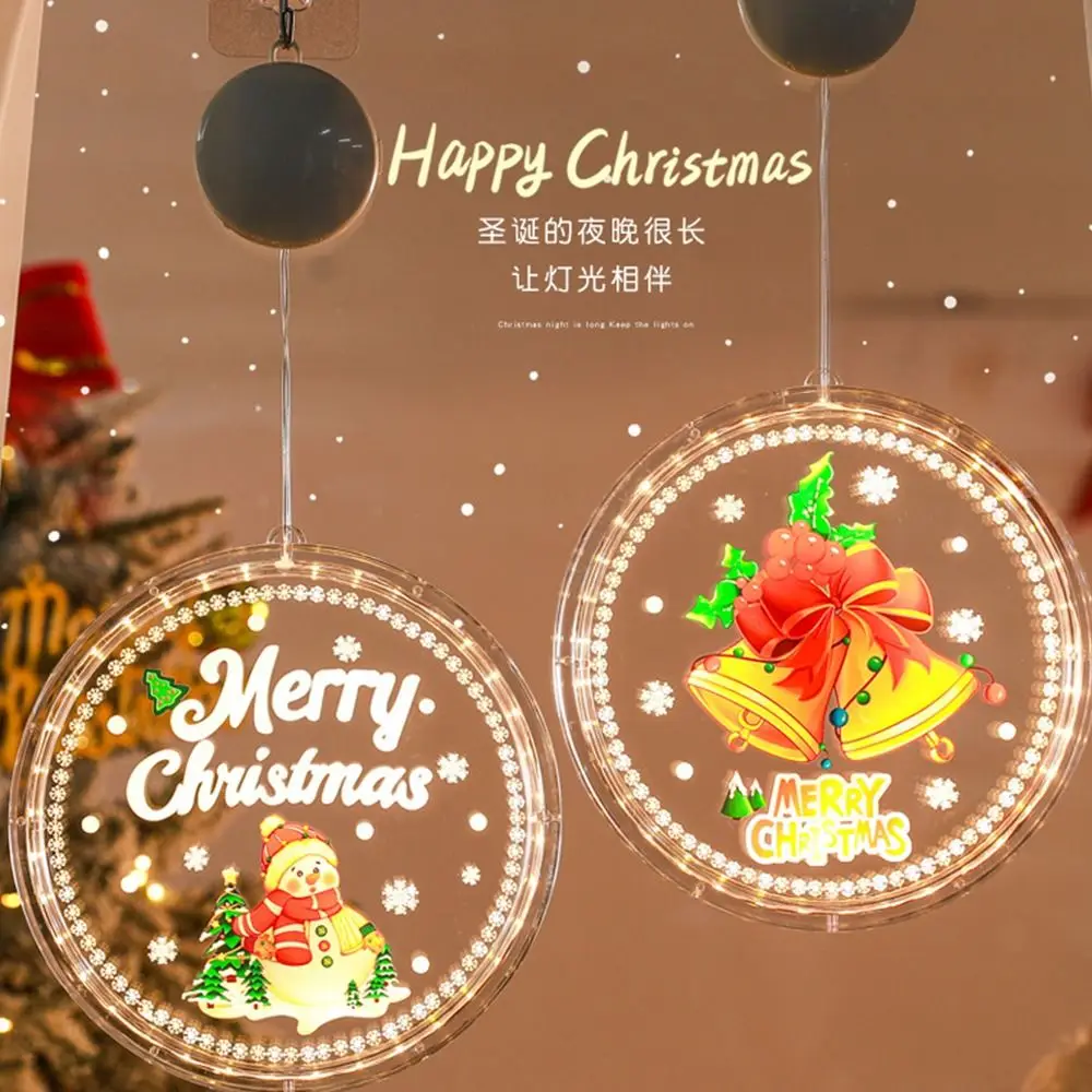 

Flashing Window Suction Cup Lamp Snowflake Hanging Christmas Suction Cup Pendant LED Light Elk Christmas Window Lights