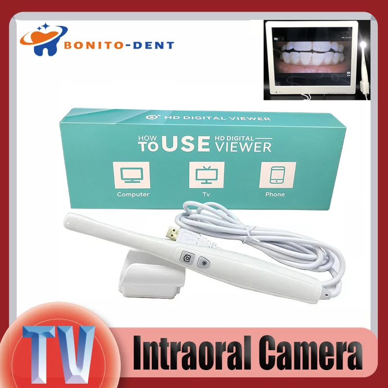 Dental 8 LED TV Output Intraoral Camera 720P Oral Endoscope Intra Oral Scanner Dentistry Product