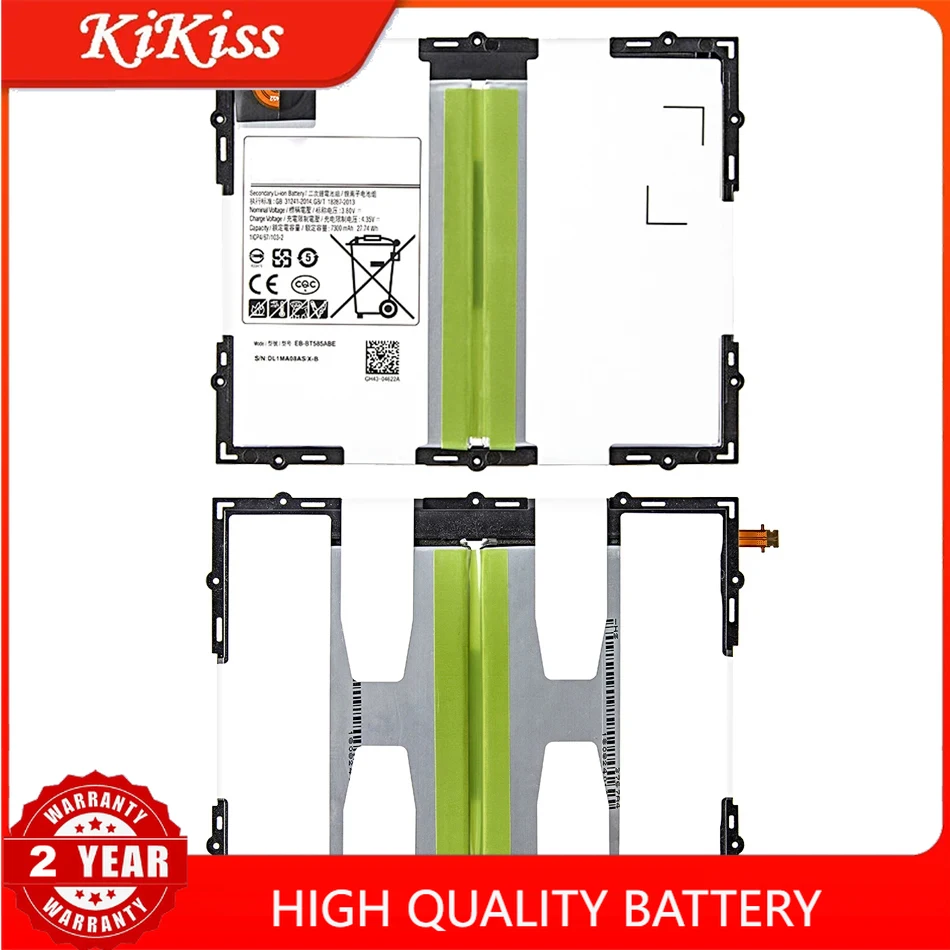 

Li-Polymer Battery for Samsung Galaxy Tablet, Tab A 10.1 2016, T580, SM-T585C, T585, T580N, EB-BT585ABE, 7300mAh