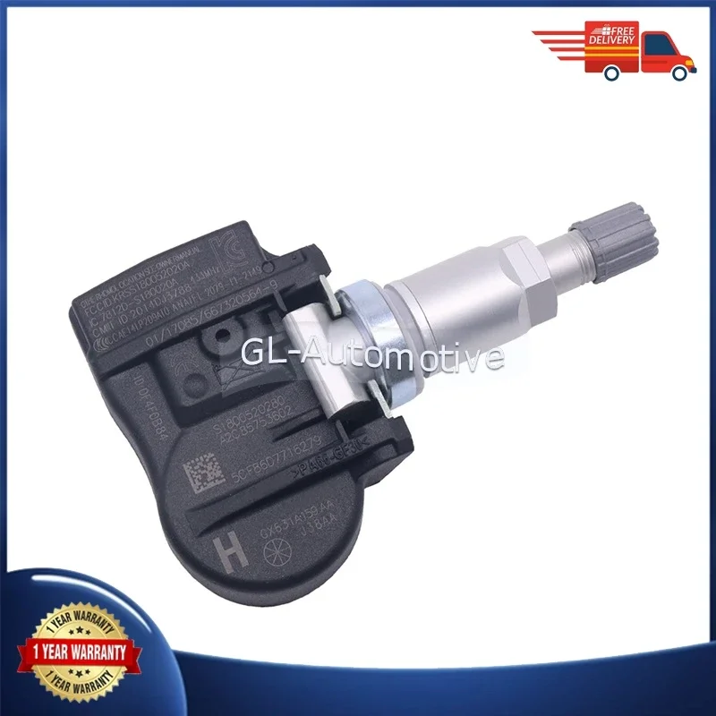 Sensor de pressão dos pneus tpms 433mhz, 4 unidades, para jaguar E-PACE 2017-11 a 2024-10 gx631a159aa lr070840