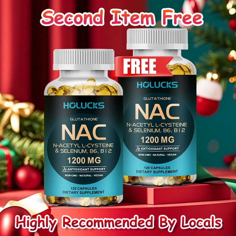 

High Potency NAC 1200mg Supplement, for Mental Wellness, Respiratory & Natural Detoxification, Promotes Liver Detox, Non-GMO
