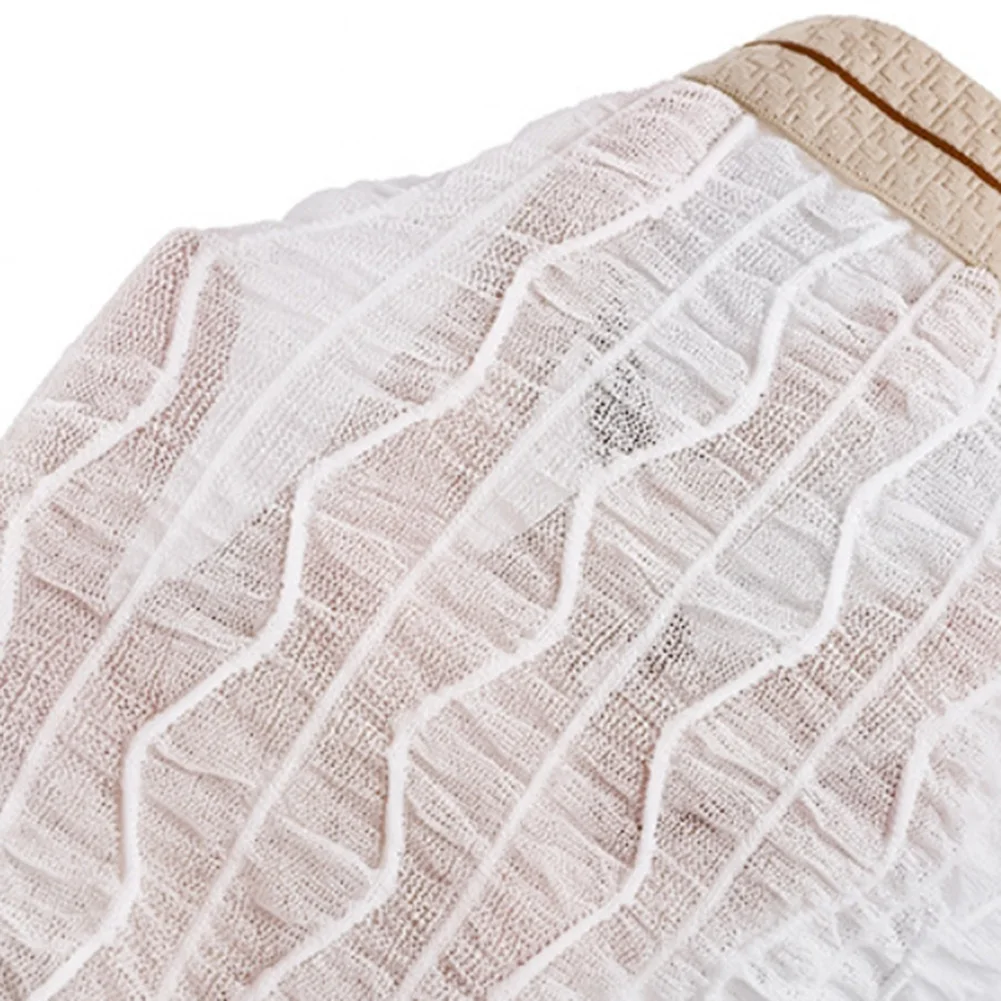 Fashion Men Textured Striped Sheer Boxer Shorts Underwear Lightweight Mesh Sleepwear Underpants Elastic Boxers Trunk