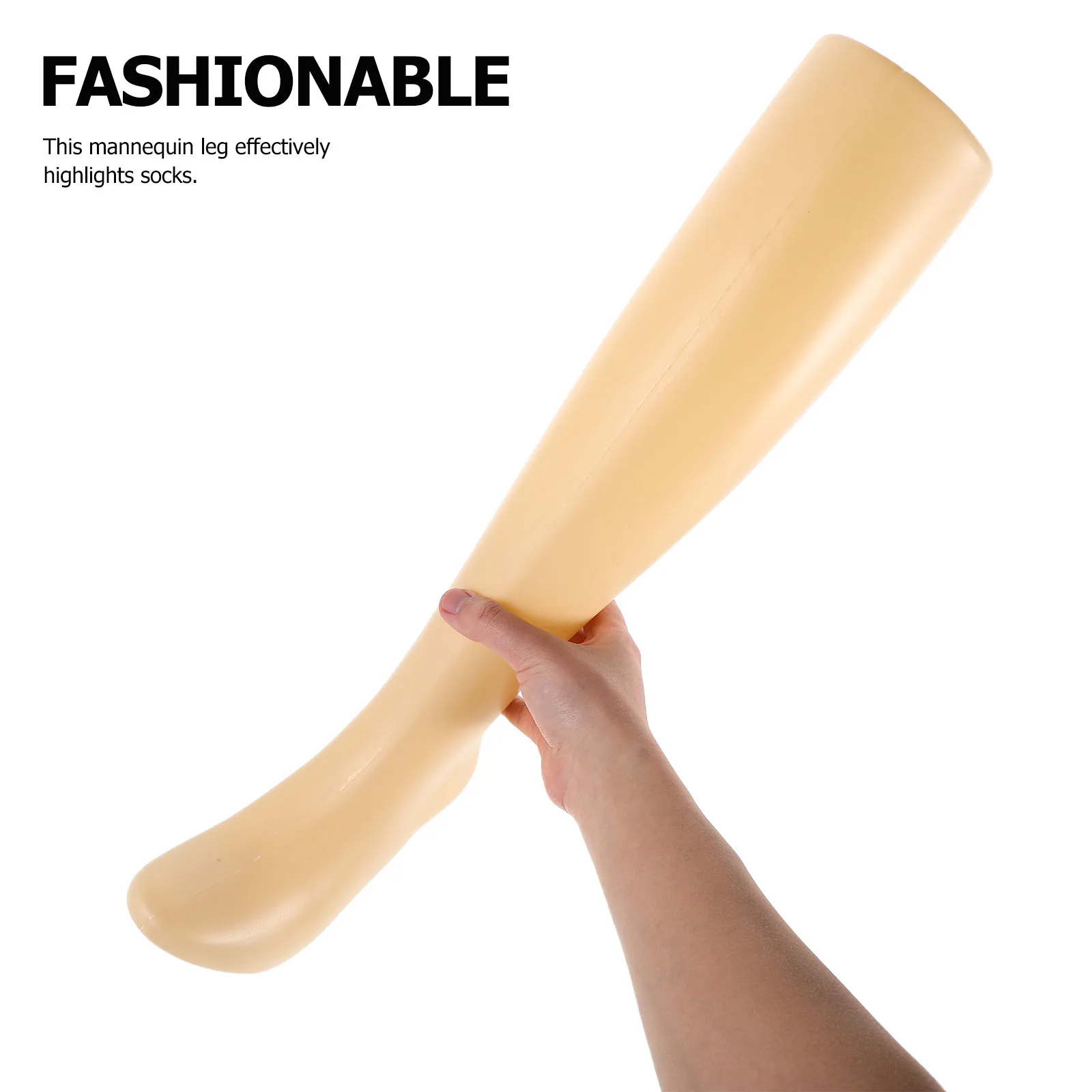 

1 PCS Socks Foot Mannequin Leg Mid Calf Female Skin Tone Retail Display PE Plastic Standing Hosiery Model for sock
