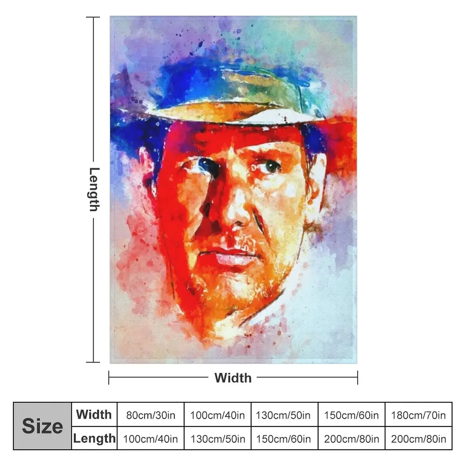 Watercolor Jones Throw Blanket Extra Large Throw Custom sofa bed Blankets For Baby Soft Beds Sofas Blankets