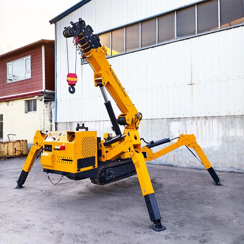 

New 3 Ton 5 Ton 8 Ton Hydraulic Crawler Telescopic Boom Spider Crane Construction Crawler Crane Factory Direct Sale