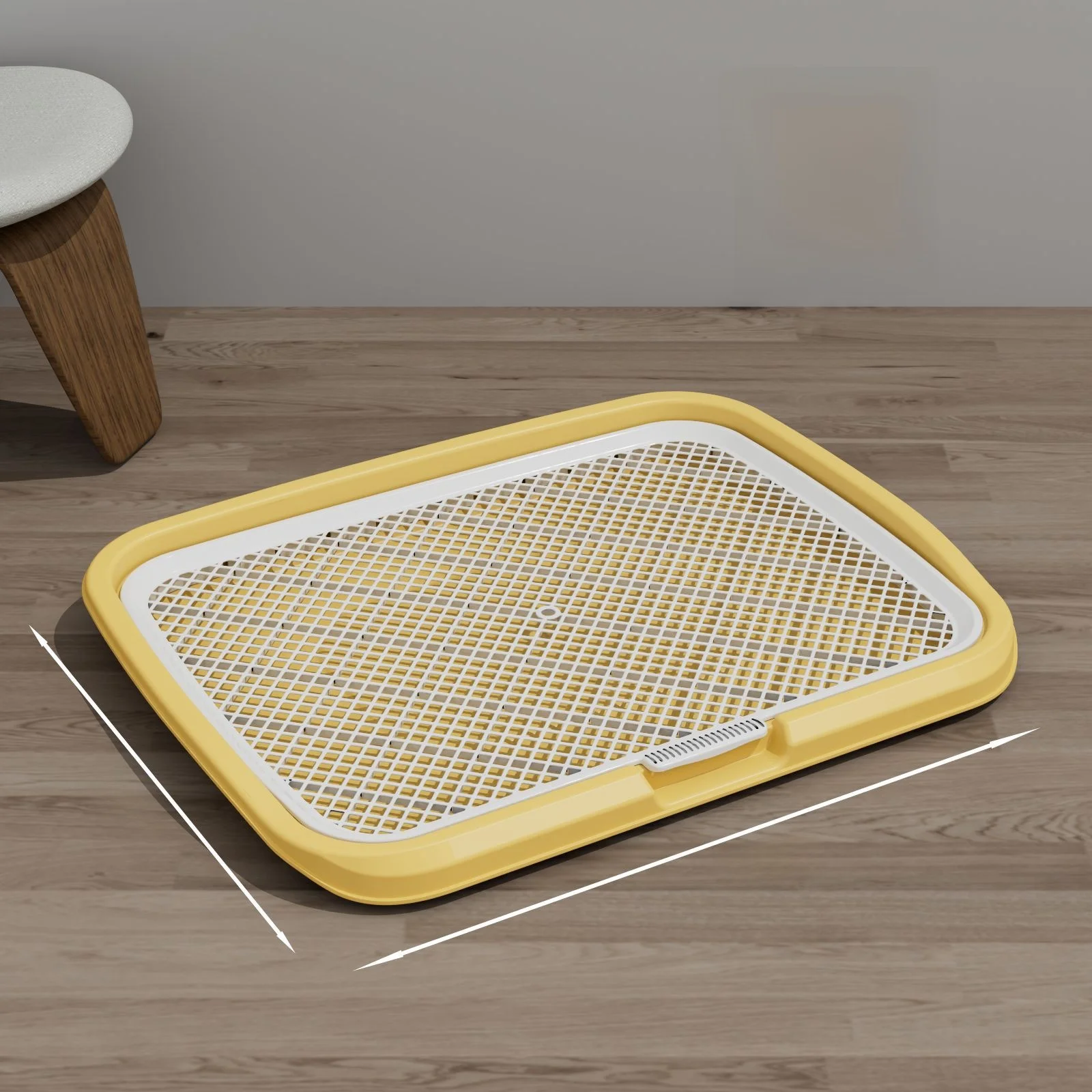 

Detachable Flat Dog Toilet Small Medium Breed Pet Poop Pan Urine Tray Anti-Spla Teddy Bichon Non-Slip Design Foldable Dog L...