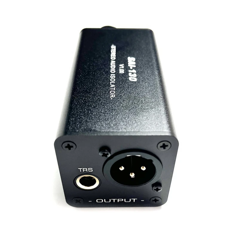 Audio Isolator Noise Reduction,Eliminates Current Noise,DI Grounding Box,6.5 XLR Mixer Audio Isolator, MAI-130 Mono Easy Install