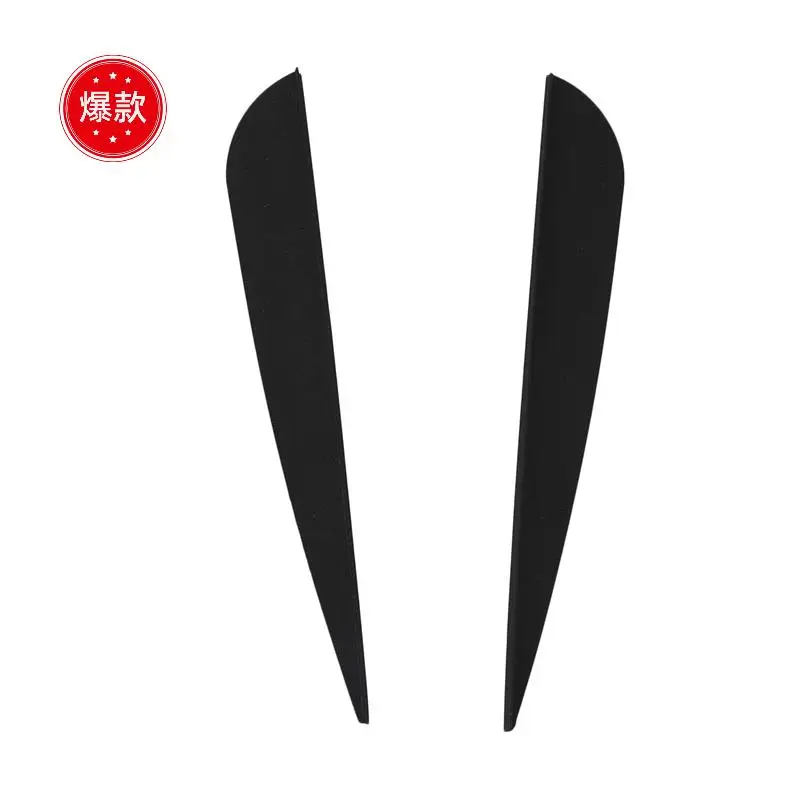 

Arrows Vanes 4 Inch Plastic Feather Fletching For DIY Archery Arrows 150 Pack(Black)