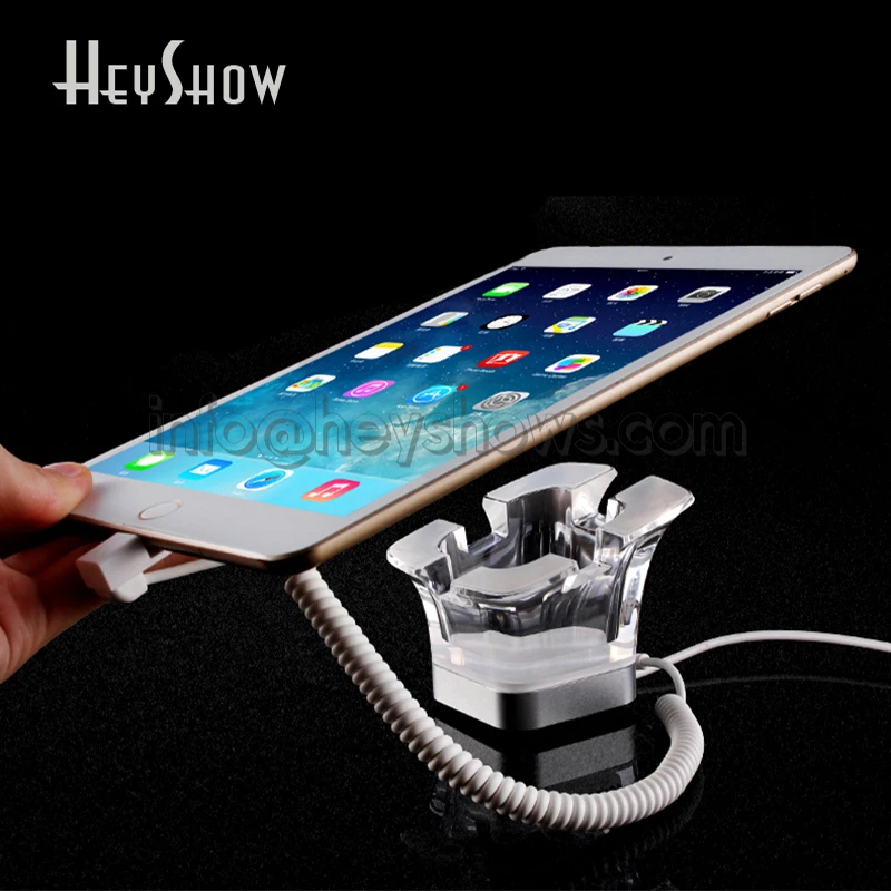 10PCS Tablet Security Anti-theft Acrylic Display Stand Holder With Burglar Alarm And Charging Function For Retail Shop