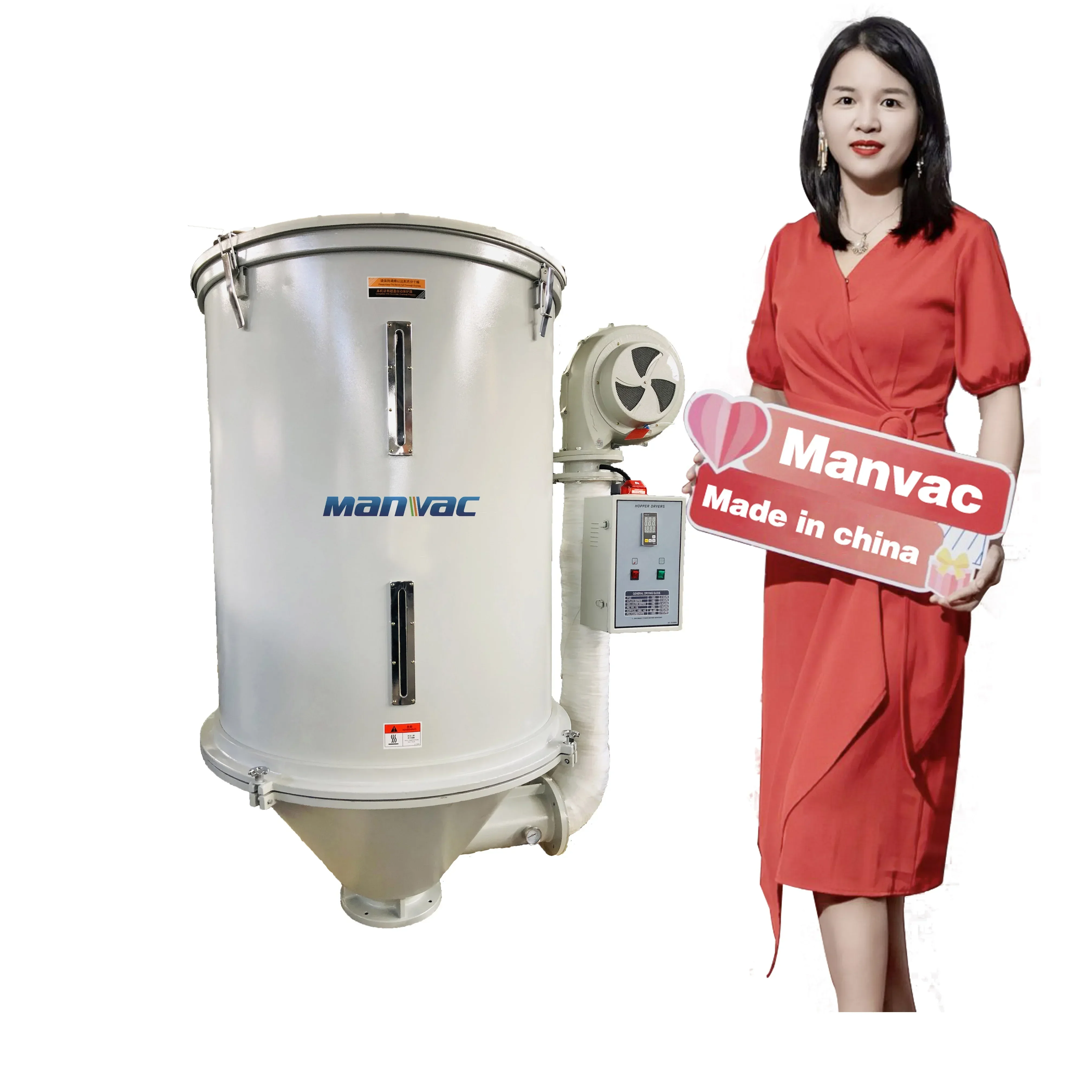 China Manufacture Automatic Hopper Dryer Air Hot Temperature Control Dryer For Plastic Material Dryer