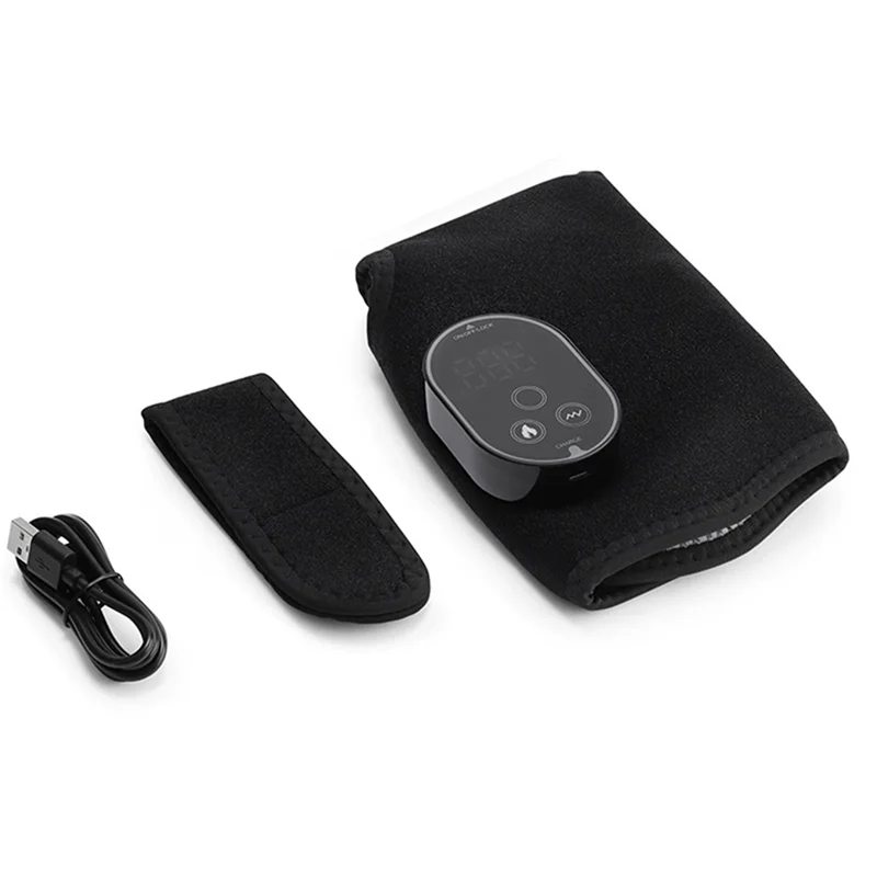 B89B-Protector de tobillo eléctrico portátil, masajeador de pies con calor para aliviar el dolor, aliviar la hinchazón, fascitis Plantar