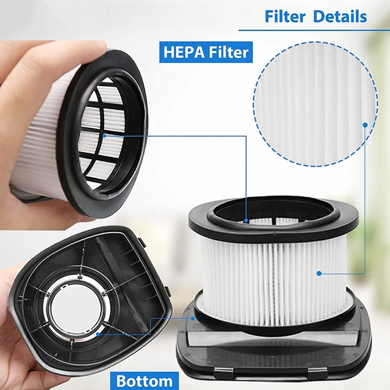 Replacement Filters For Shark IZ162H, IZ362H, IZ363HT, IZ440H, IZ462H, IZ483H Cordless Stick Vacuum Cleaner Accessories