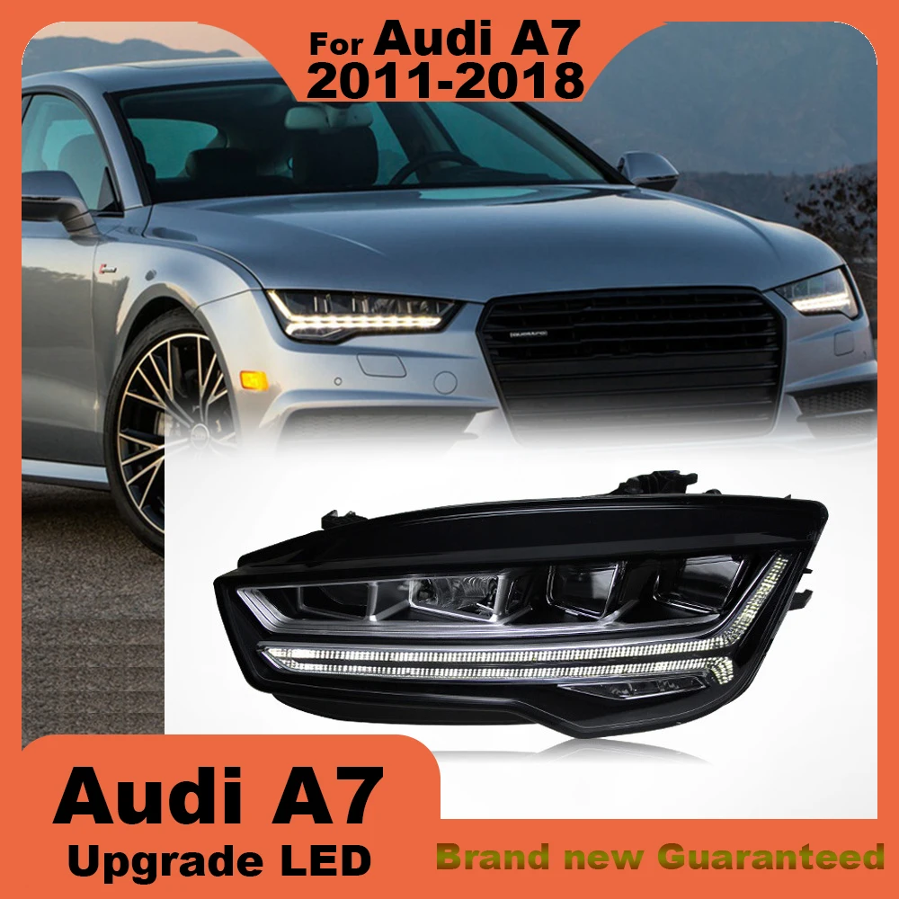 Car Led Headlights For AUDI A7 2011 2012 2013 2014 2015 2016 2017 2018 Headlamp Laser Lenses Lamp Head Front Light Accessories