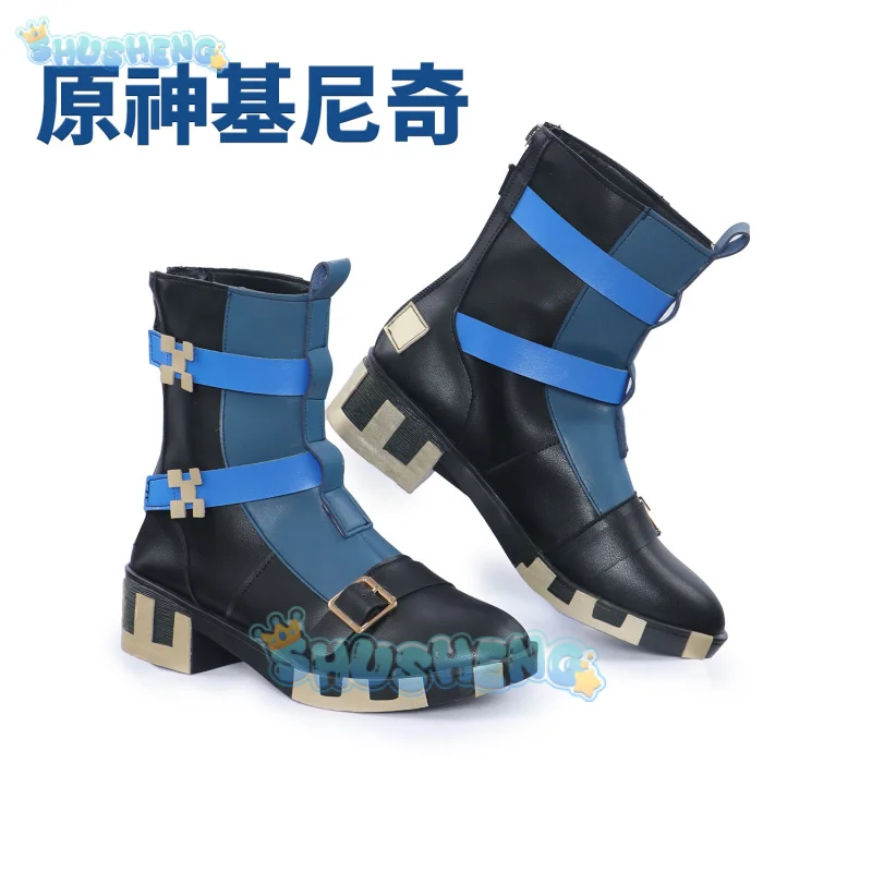 Kinich Cosplay Shoes Game Genshin Impact Short Boots Pyro Archon Natlan Prop for Halloween Party ViviFies