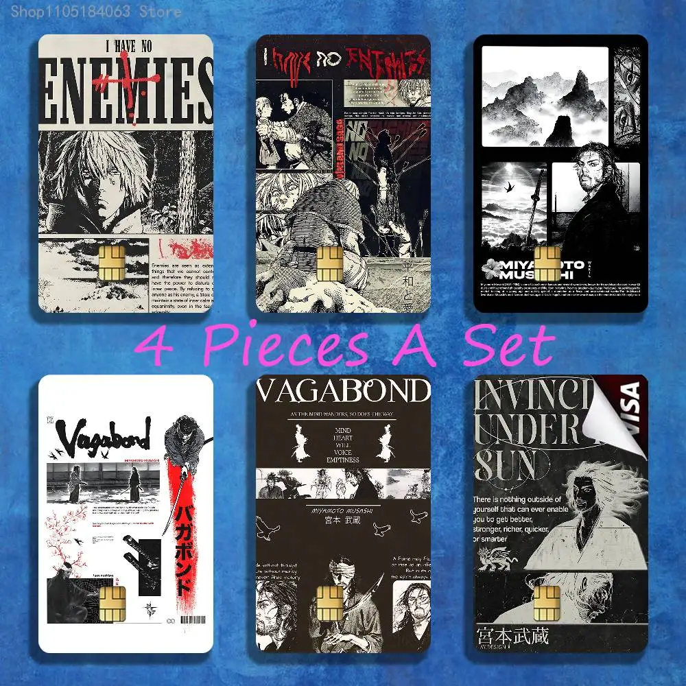 

V-Vinland Vintage S-Saga Stickers Credit Visa Debit Bank Charge Card Bus Metro Waterproof Sticker Decal Decoration