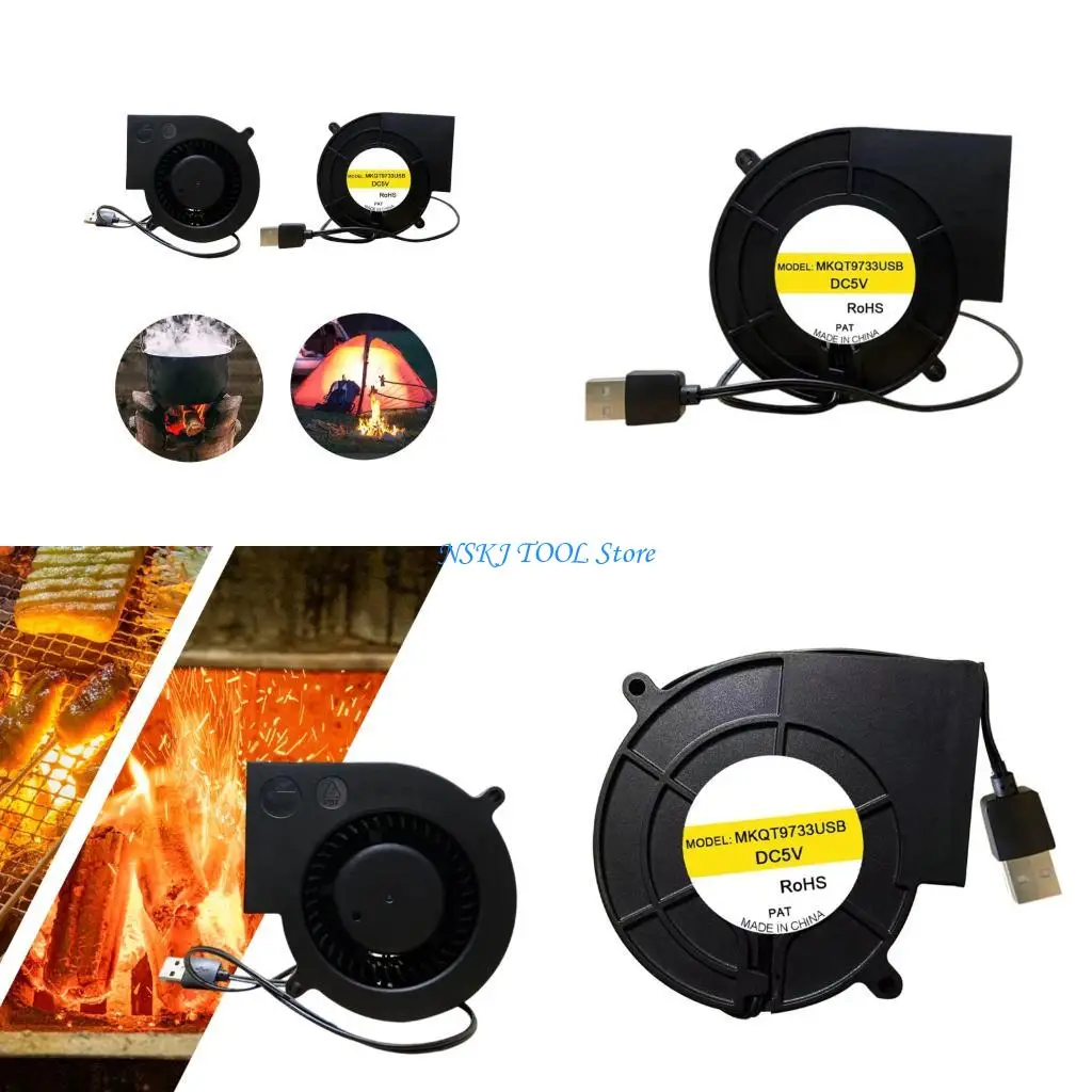 L8RC 5V USB Turbos Blower Fan 4000RPM With Radial Design Laptop Cooling Fan For Optimal Heat Dissipation And Exhaust