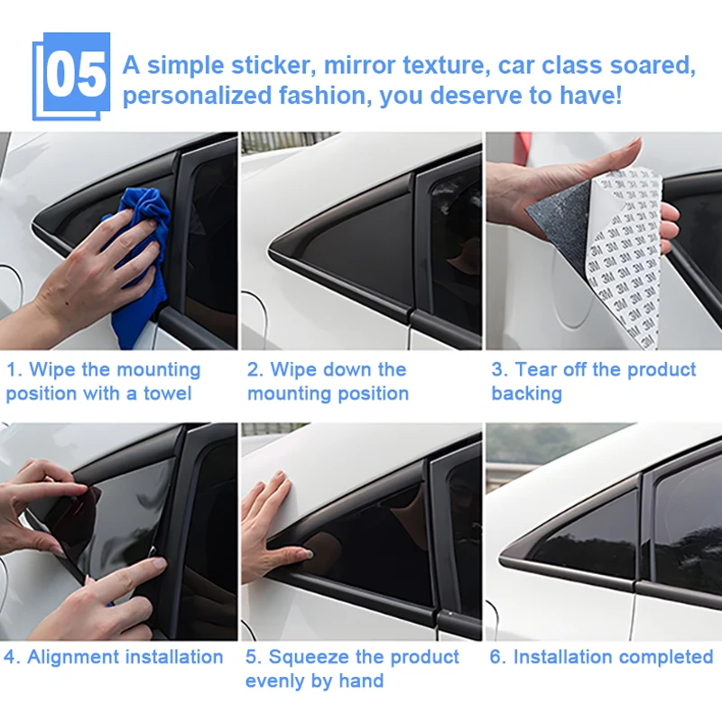 

Наклейки на автомобиль для BYD Denza N9 2025 2026, 4 шт., на стойки окон, дверные накладки, декоративные накладки на B и C-стойки, глянцевые, автоаксессуары