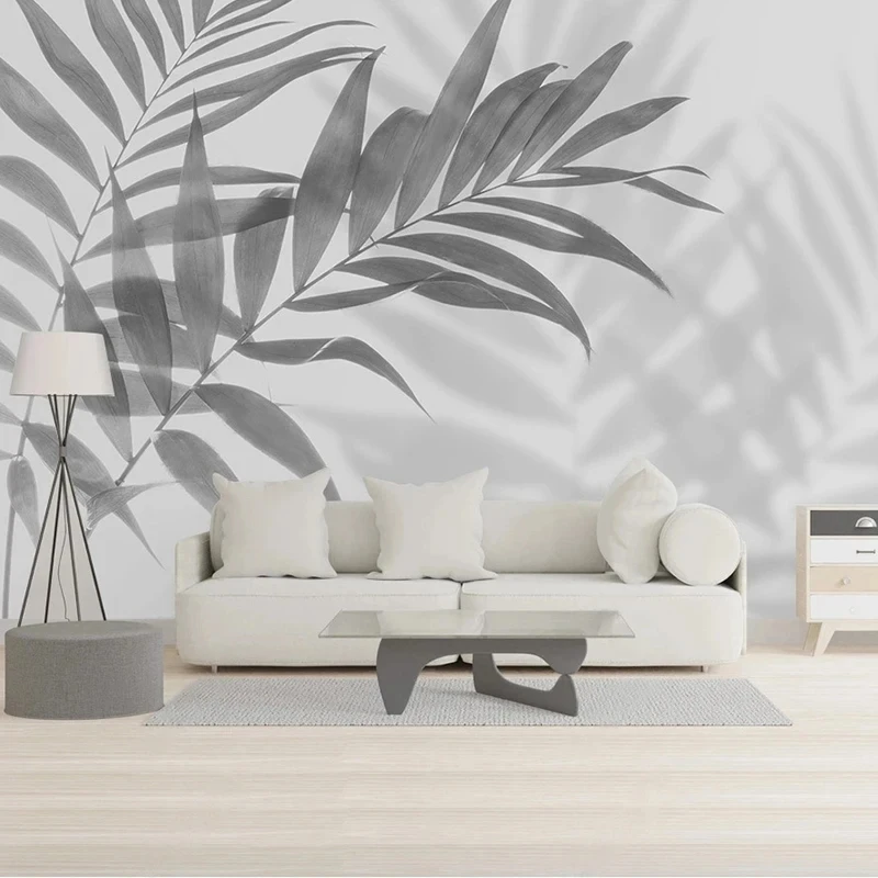 

Home Interior Decoration Wallpaper Custom Photo Mural Tropical Plant Leaf Pattern Background For Living Room Bedroom Wall Decor