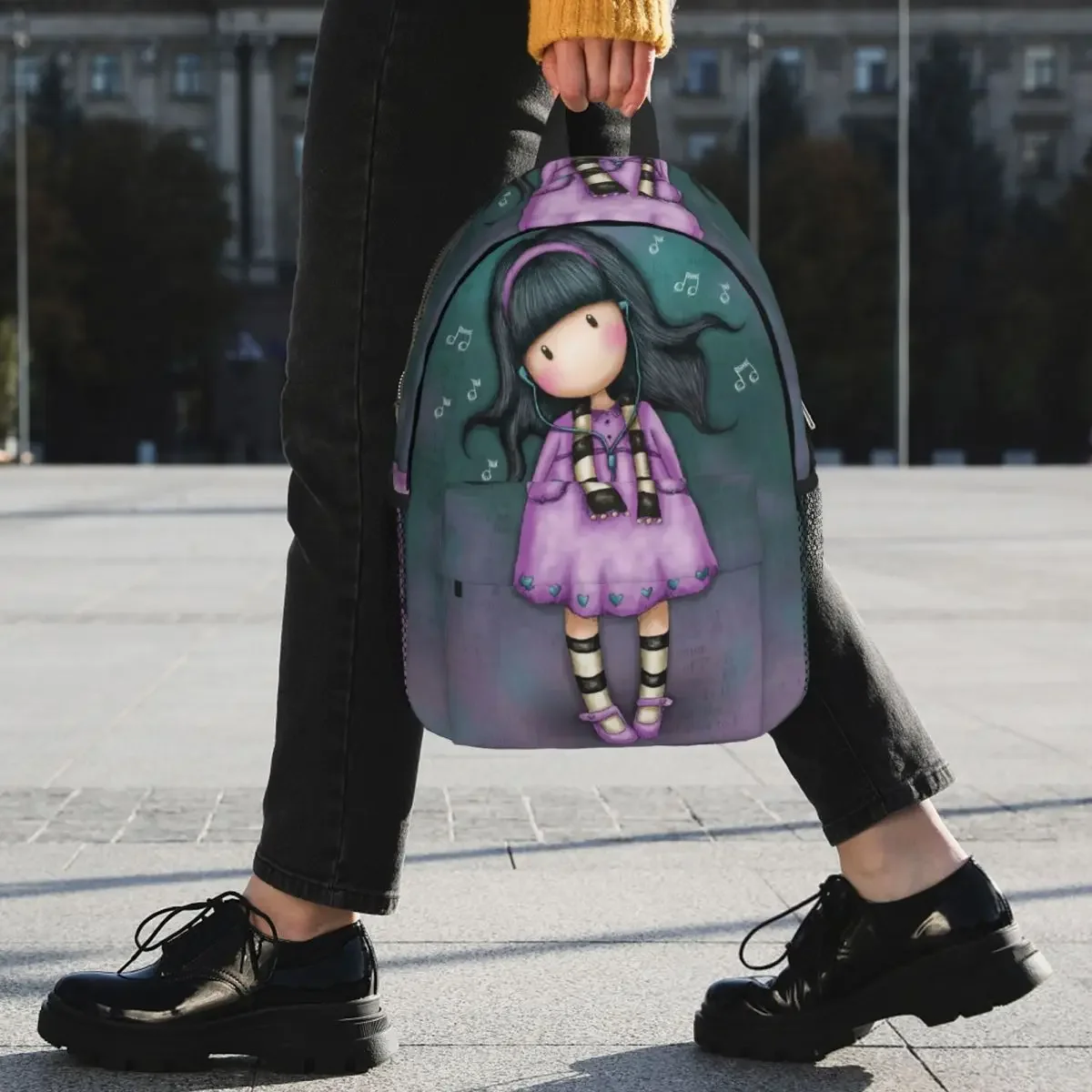 Santoro Gorjuss Plecaki Teenager Bookbag Cartoon Studenci Torby szkolne Plecak podróżny Torba na ramię o dużej pojemności