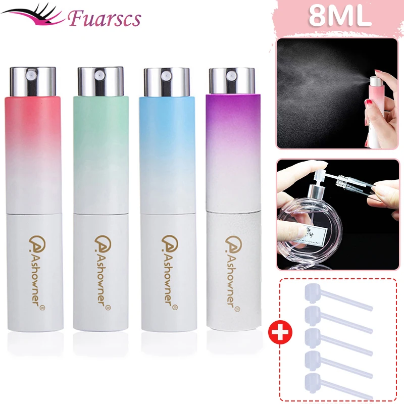 8ml Mini Perfume Spray Bottle Refillable Liquid Empty Bottle Aluminum Packing Atomizer Portable Travel Liquid Cosmetic Container