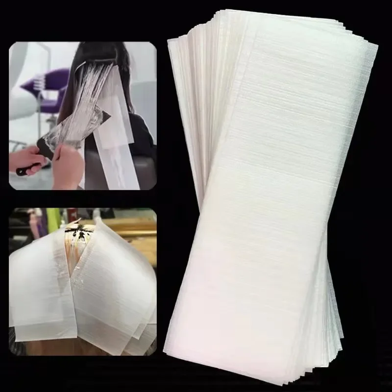 50 Sheets Reusable Foam Hair Wraps Hair Dye Paper,Professional Hair Coloring Highlighting Strips for Salon Barber Hair Stylists
