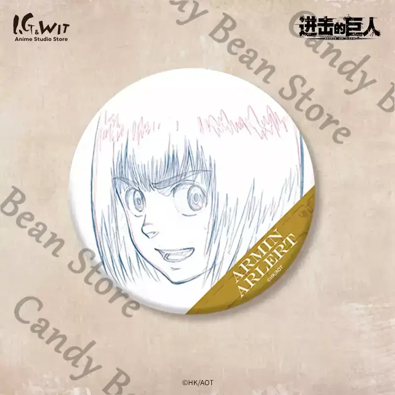 أنيمي هجوم حقيقي على تيتان ليفي أكرمان إرين جايجر هانج زوي ميكاسا تأثيري اللوحة الأصلية شارة شعار الكرتون بروش #4