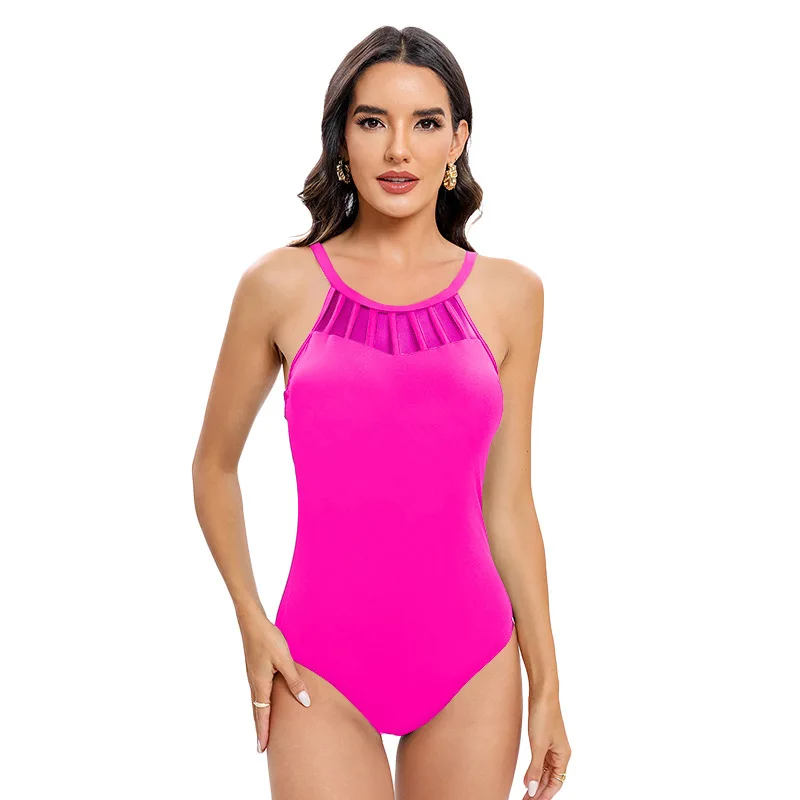 Costumi da bagno pezzo per le donne costumi da bagno costumi da bagno posteriori costumi da bagno 2024 costume da bagno moda donna Casual sottile Slim Beachwear Q849