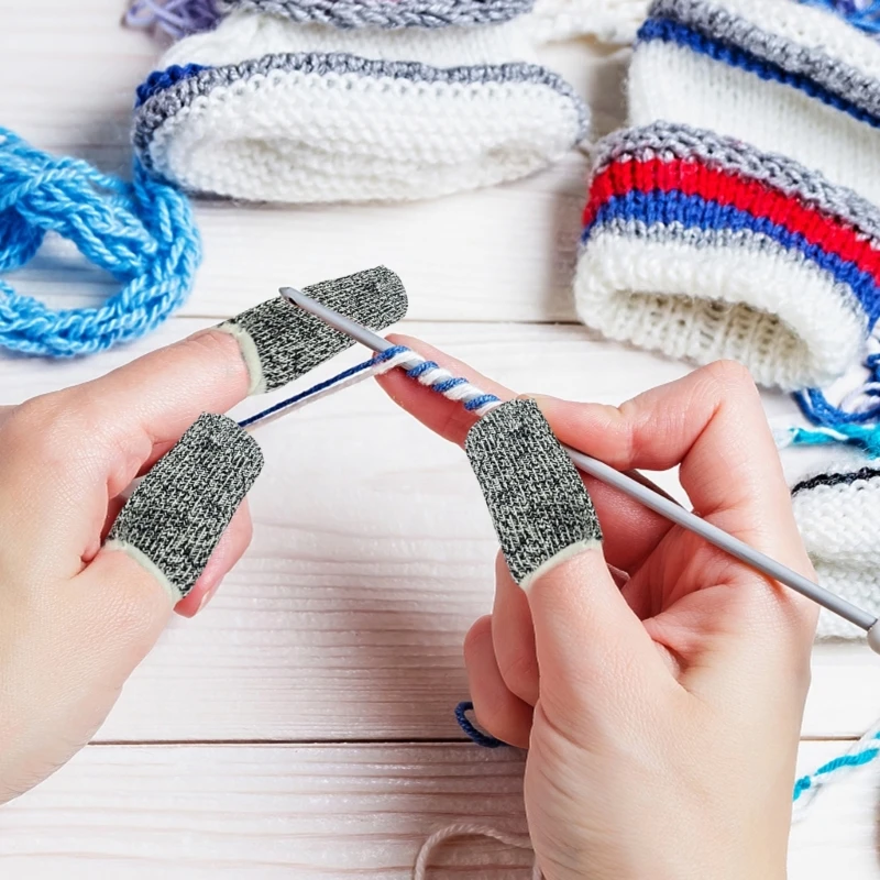 Pack Of 20 Finger Protections Sleeves not  Slip Finger Covers Comfortable Cots for High Risk Tasks In Kitchen & Workshop