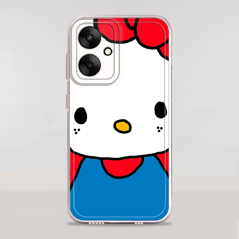 سانريو هالو كيتي حافظة شفافة لهاتف Xiaomi Poco X4 M3 X3 Pro X5 X4 GT X3 NFC