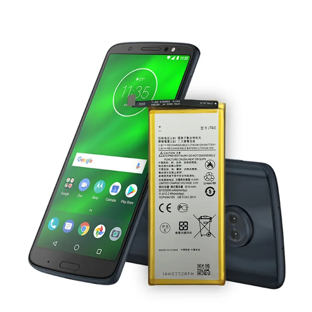 New Replacement Battery For Motorola G6 Plus XT1926 XT1926-8 JT40 High Quality Phone Battery