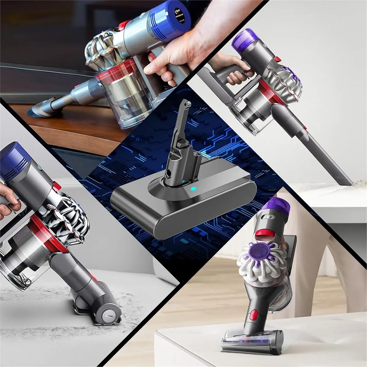 

Аккумулятор V8 12800 мАч для ручного пылесоса, аксессуар для робота-пылесоса, батарея для пылесоса