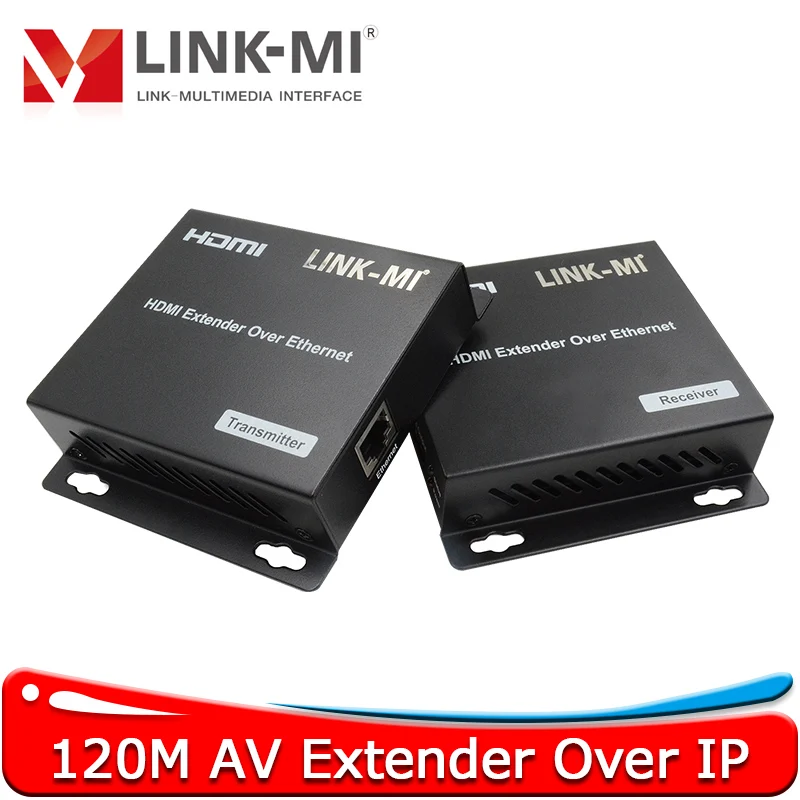 

120m AV Over IP HDMI Extender via Cat5e/6 Cable Support One to One, One to Many, Many to Many