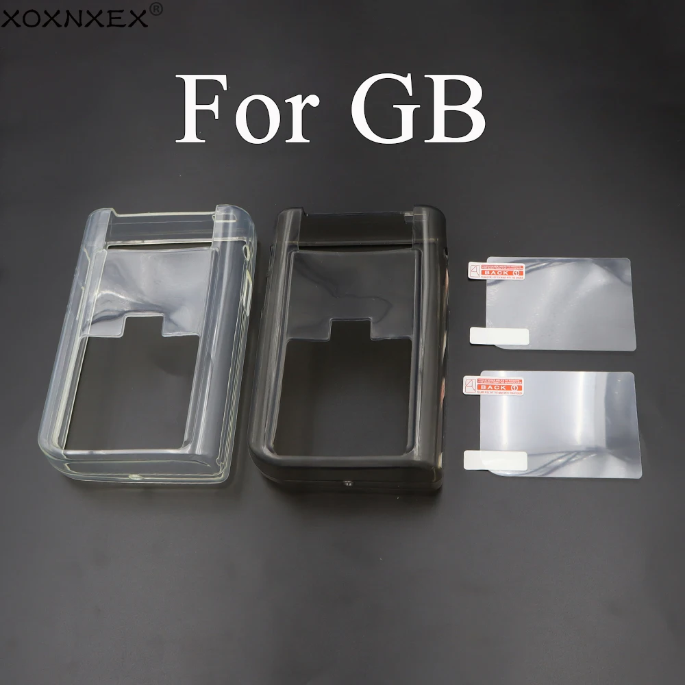 

1Set Transparent Housing Shell TPU Protective Cover For GB Game Controller Soft Clear Case Sleeve With Screen Films