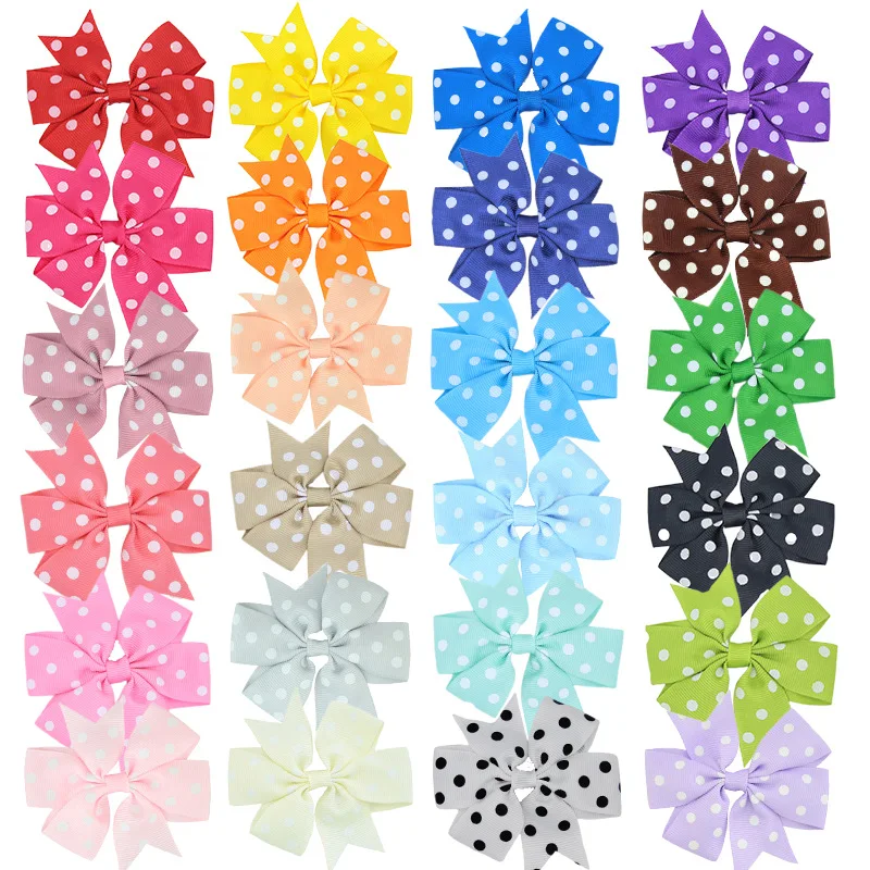 50/100pcs Dot Pet Accessories Dog Collar Bow Tie Slideable Dog Bow Ties Solid DIY Dog Collar Accessories Small Dogs Cat Bowties