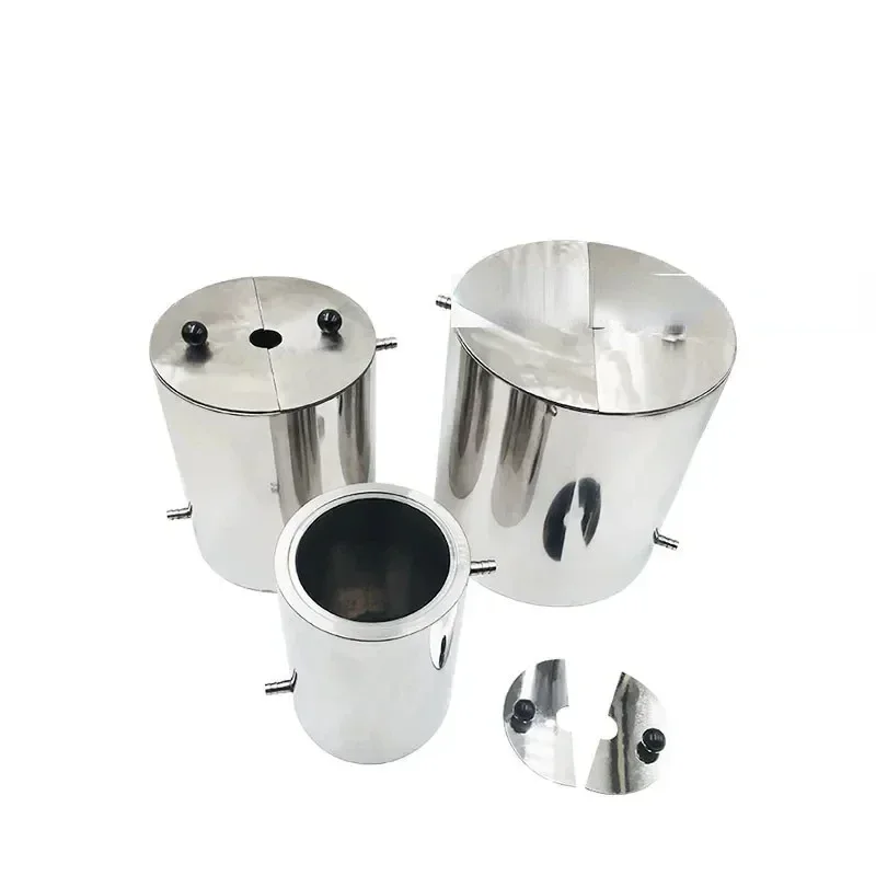 Double layer stainless steel bucket disperser 1.5L circulating material tank 3L 5L 10L20L mixing grinding cooling