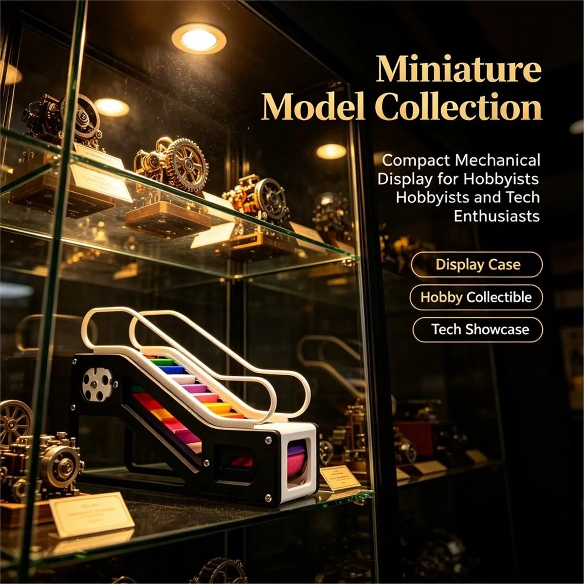 New 3D Printed Hand Elevator Model Non-Electric for Figurine Display Home Desk Accessories Decoration Desktop Toy