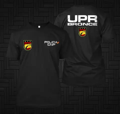 स्पेन नेशनल एस्पाना सीएनपी यूआईपी यूपीआर फोर्स पुरुषों की टी-शर्ट छोटी आस्तीन वाली कैज़ुअल 100% कॉटन शर्ट 8 best sales सीएनपी - №2