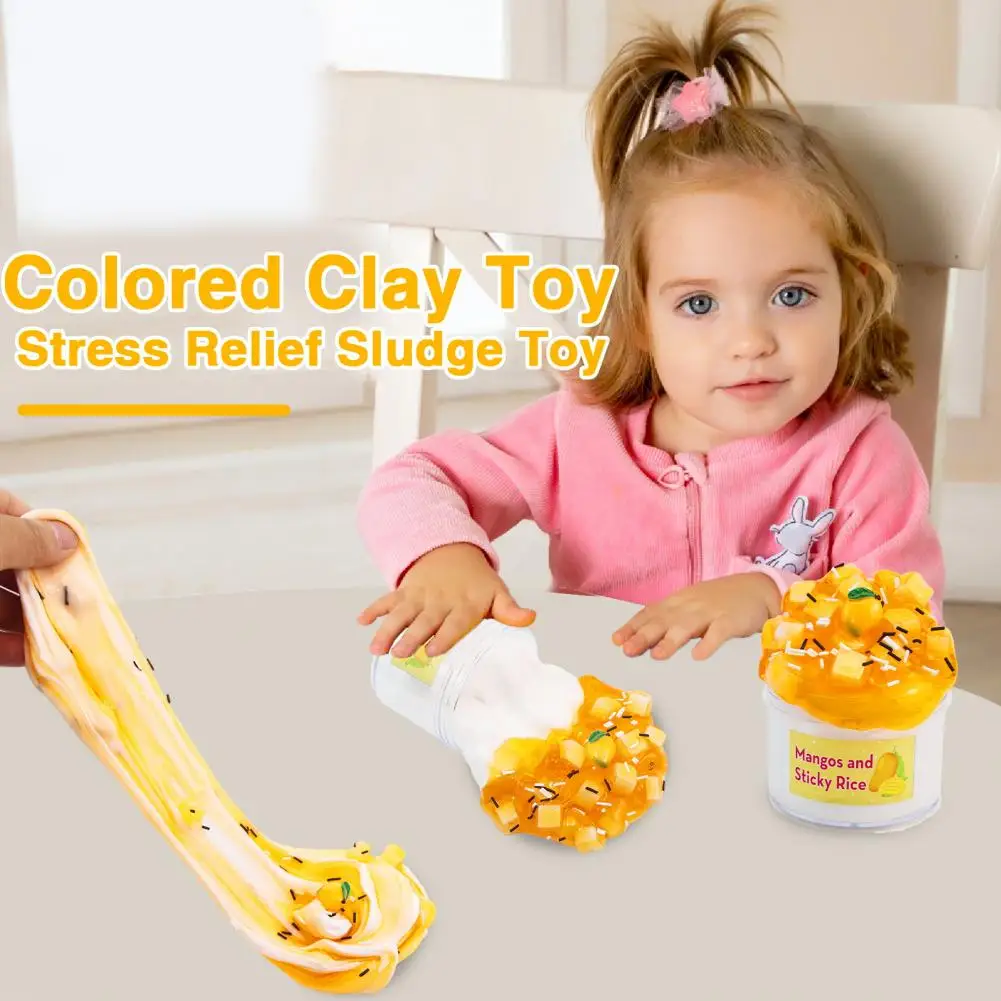 Gekleurde Klei Speelgoed Herbruikbare Gelei Klei Zachte Mango Accessoires Jelly Clay Speelgoed Set Voor Stress Verlichting Non Stick Voor Kinderen Voor Jongens