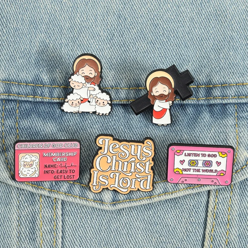 Cartoon character-shaped badges, fun English alphabet quotes alloy pins, accessories for clothing and bags, gifts for friends