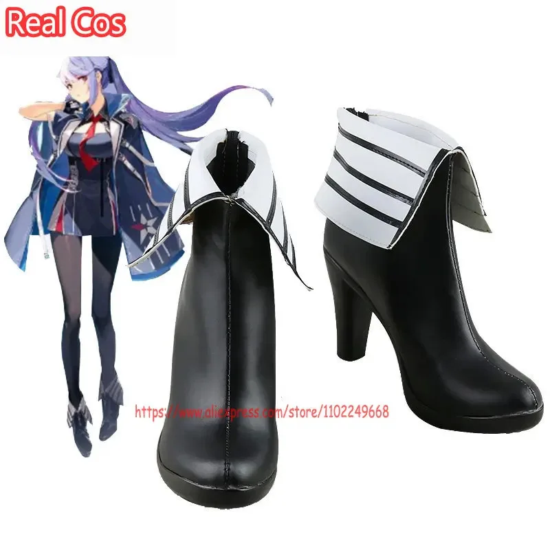 

RealCos Azur Lane USS Essex Cosplay Shoes Halloween Carnival Boots Cosplay Prop Custom Made