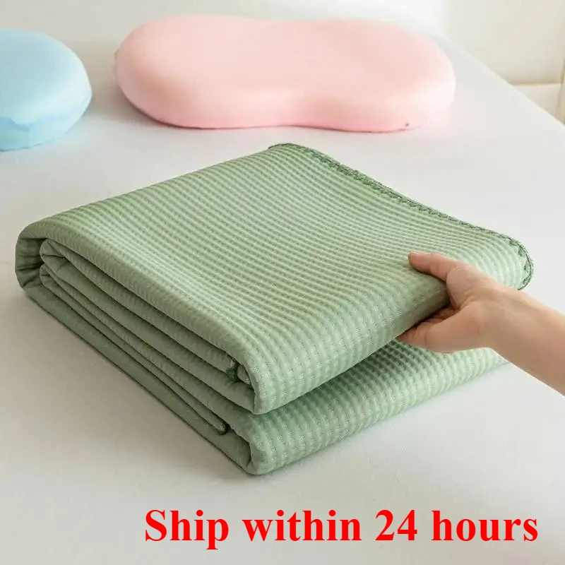 

2025 new Explosive Class A Waffle 400 Cool Silk Blanket Multifunctional Double-sided Cool Summer Quilt