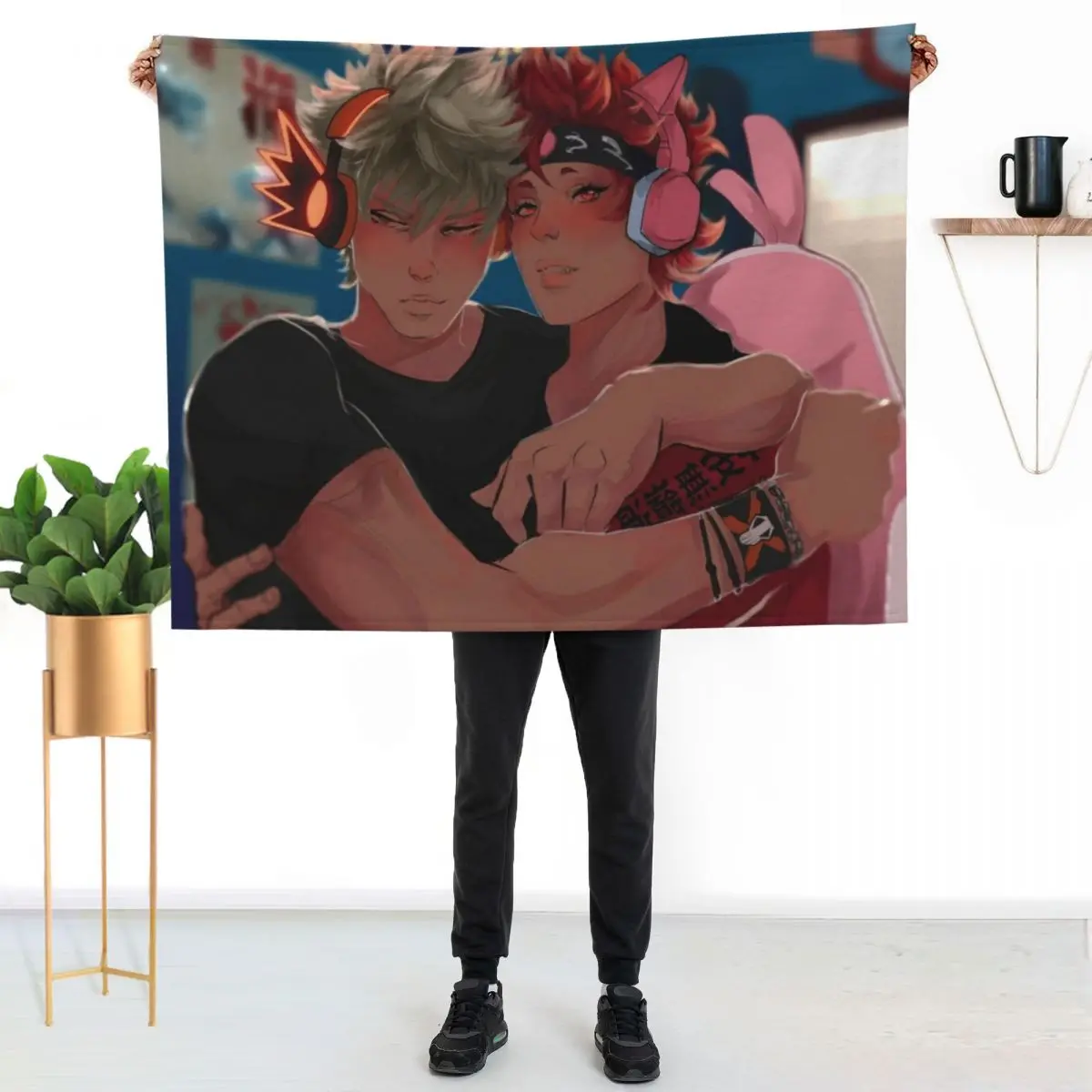 Kiribaku streamers Throw Blanket decorative Bed linens Sofa Throw Furry Custom Hairys Blankets