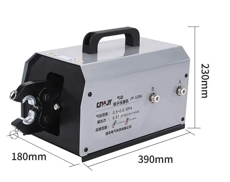 pneumatic pressure wire terminal machine pressure connection machine cold pressure opening nose naked terminal6-120mm2 gift mold